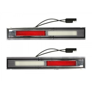 FORD MUSTANG 1969-1970 PAIRE DE LAMPE DE PANNEAUX DE PORTE DELUXE Deluxe door light assembly SCOTT DRAKE C9WY-13776-7-A