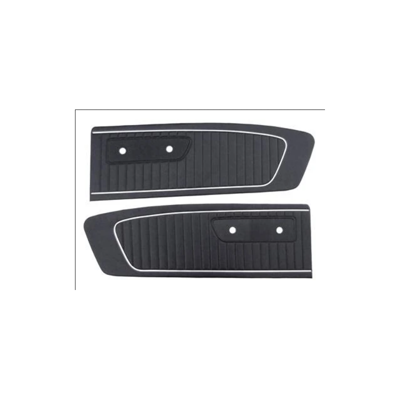 FORD MUSTANG 1964-1965 PAIRE DE PANNEAUX DE PORTE STANDARD NOIR standard door panels black SCOTT DRAKE C5ZZ-65239423BK