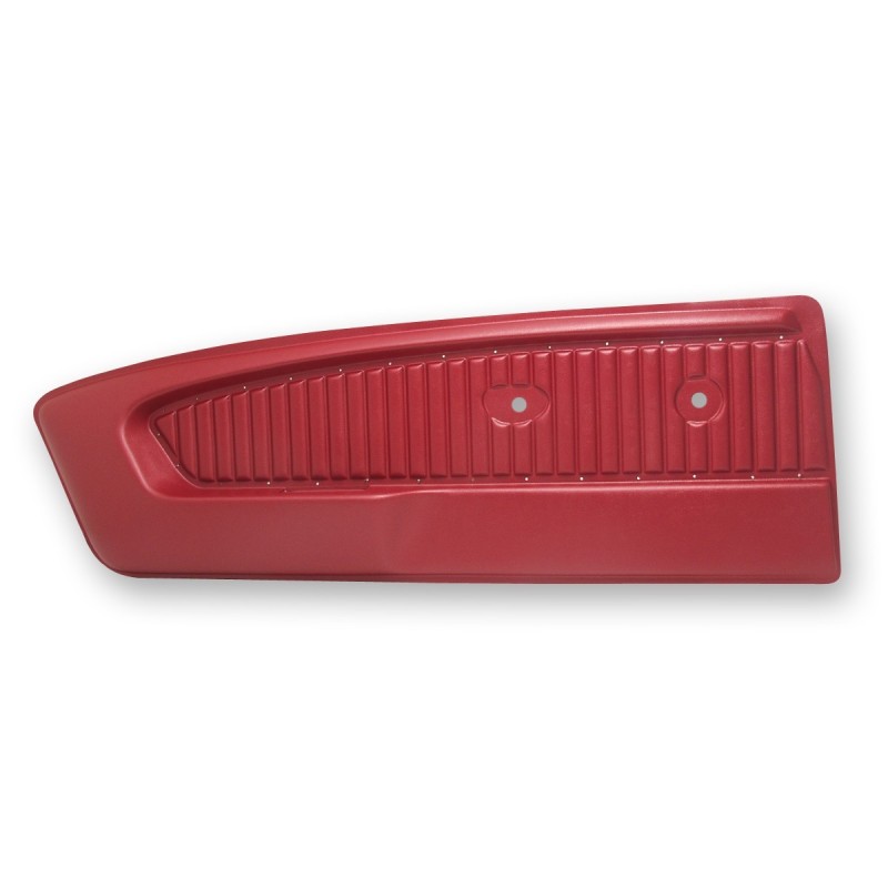 FORD MUSTANG 1966 PAIRE PANNEAUX DE PORTE DELUXE ROUGE FONCE Deluxe door panels bright dark red SCOTT DRAKE C5ZZ65239423DRP