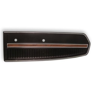FORD MUSTANG 1968 PAIRE DE PANNEAUX DE PORTE DELUXE NOIR Deluxe door panels Black SCOTT DRAKE C8ZZ65239423BKD