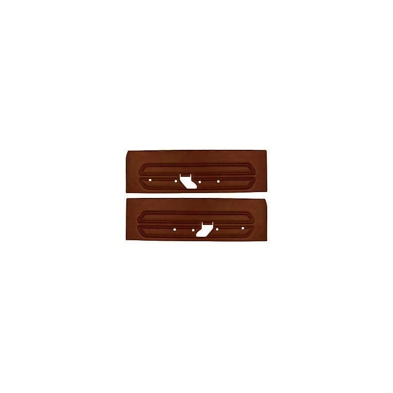 FORD MUSTANG 1969 PAIRE DE PANNEAUX DE PORTE STANDARD ROUGE FONCE Standard door panels dark red SCOTT DRAKE C9ZZ-65239423DR