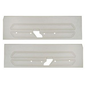 FORD MUSTANG 1969 PAIRE DE PANNEAUX DE PORTE STANDARD BLANC Standard door panels white SCOTT DRAKE C9ZZ-65239423WT