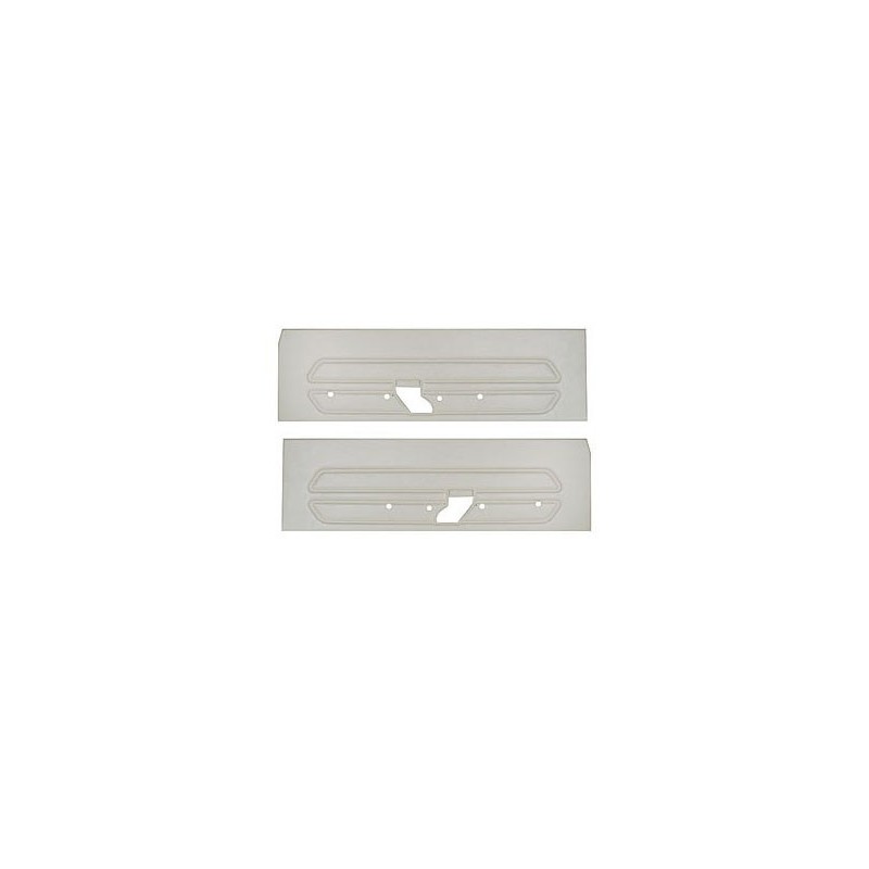 FORD MUSTANG 1969 PAIRE DE PANNEAUX DE PORTE STANDARD BLANC Standard door panels white SCOTT DRAKE C9ZZ-65239423WT