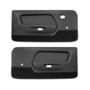 FORD MUSTANG 1969 PAIRE DE PANNEAUX DE PORTE DELUXE NOIR Deluxe door panels black SCOTT DRAKE C9ZZ65239423BKD