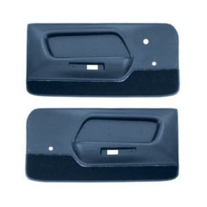 FORD MUSTANG 1970 PAIRE DE PANNEAUX DE PORTE DELUXE BLEU MOYEN Deluxe door panels medium blue SCOTT DRAKE C9ZZ65239423BLD