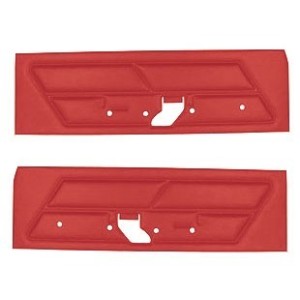 FORD MUSTANG 1970 PAIRE DE PANNEAUX DE PORTE STANDARD ROUGE VIF Standard Door panels bright red SCOTT DRAKE D0ZZ-65239423BR