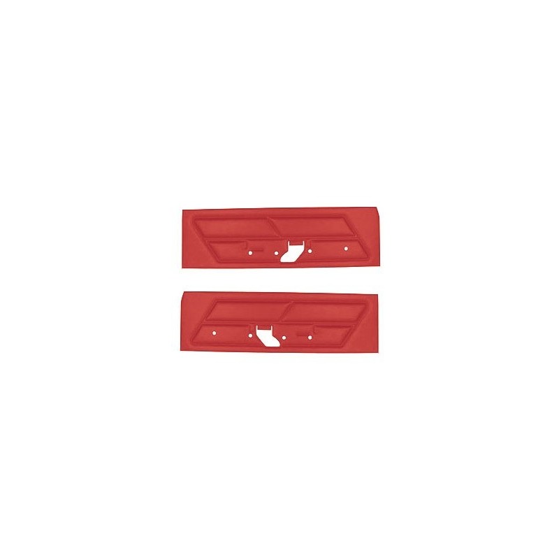 FORD MUSTANG 1970 PAIRE DE PANNEAUX DE PORTE STANDARD ROUGE VIF Standard Door panels bright red SCOTT DRAKE D0ZZ-65239423BR