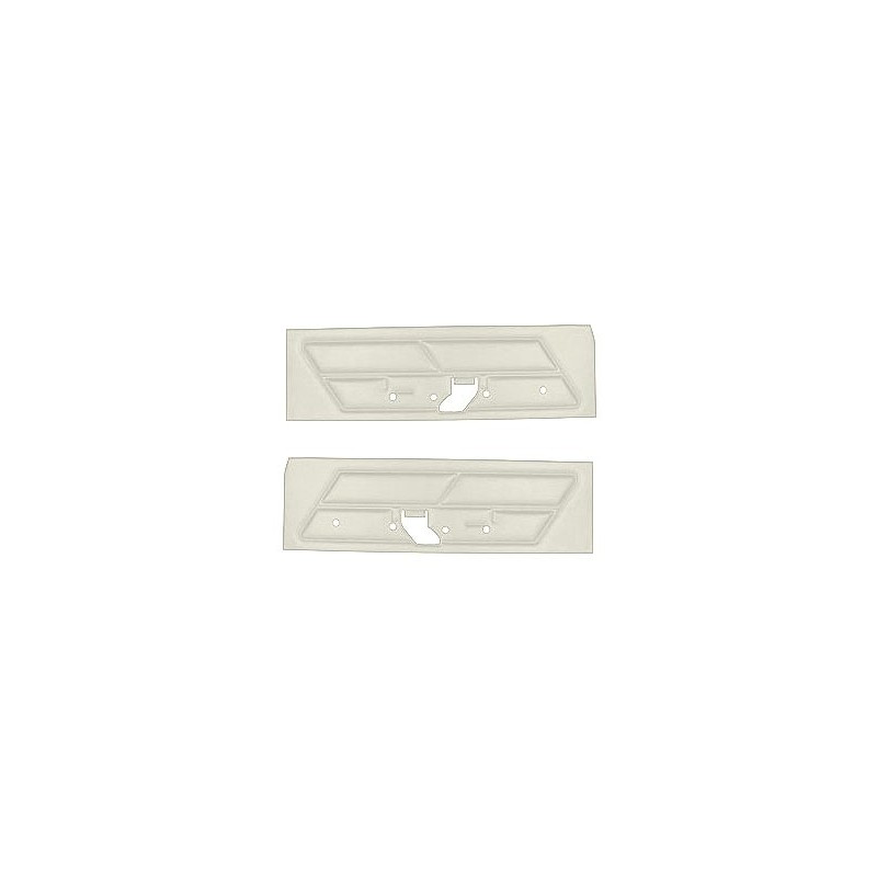 FORD MUSTANG 1970 PAIRE DE PANNEAUX DE PORTE STANDARD BLANC Standard Door panels bright white SCOTT DRAKE D0ZZ-65239423WT