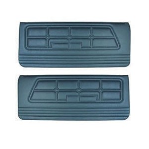 FORD MUSTANG 1971-1973 PAIRE DE PANNEAUX DE PORTE STANDARD BLEU BRILLANT Standard Door panels bright blue SCOTT DRAKE D1ZZ-65239