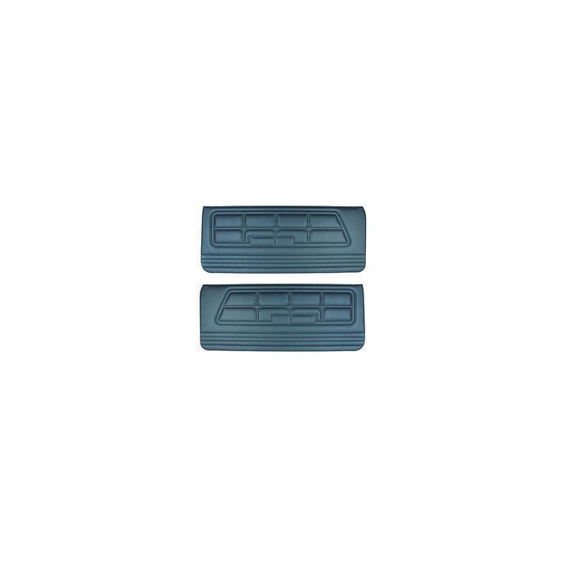 FORD MUSTANG 1971-1973 PAIRE DE PANNEAUX DE PORTE STANDARD BLEU BRILLANT Standard Door panels bright blue SCOTT DRAKE D1ZZ-65239