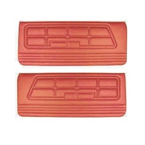 FORD MUSTANG 1971-1973 PAIRE DE PANNEAUX DE PORTE STANDARD ROUGE VIF Standard Door panels bright red SCOTT DRAKE D1ZZ-65239423BR