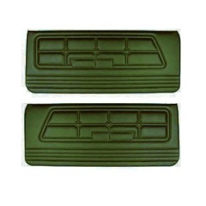 FORD MUSTANG 1971-1973 PAIRE DE PANNEAUX DE PORTE STANDARD VERT Standard Door panels green SCOTT DRAKE D1ZZ-65239423GR