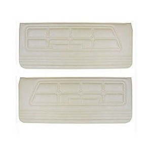 FORD MUSTANG 1971-1973 PAIRE DE PANNEAUX DE PORTE STANDARD BLANC Standard Door panels white SCOTT DRAKE D1ZZ-65239423WT