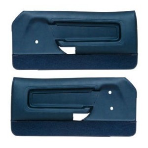 FORD MUSTANG 1971-1973 PAIRE DE PANNEAUX DE PORTE DELUXE BLEU Door panels deluxe medium blue SCOTT DRAKE D1ZZ65239423BLD