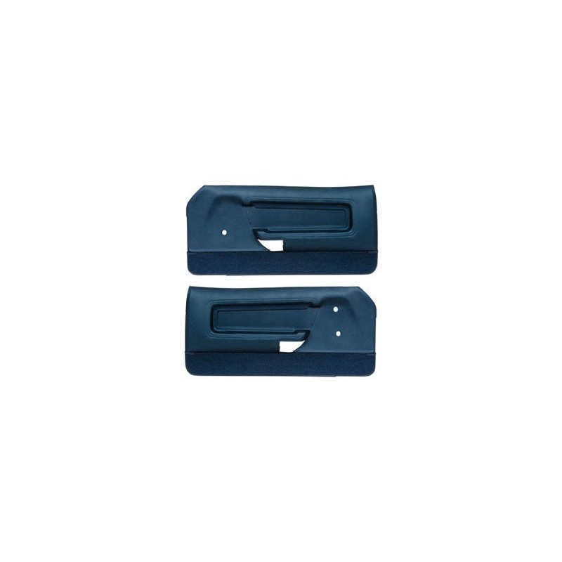 FORD MUSTANG 1971-1973 PAIRE DE PANNEAUX DE PORTE DELUXE BLEU Door panels deluxe medium blue SCOTT DRAKE D1ZZ65239423BLD