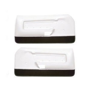 FORD MUSTANG 1971-1973 PAIRE DE PANNEAUX DE PORTE DELUXE BLANC Door panels deluxe white SCOTT DRAKE D1ZZ65239423WTD