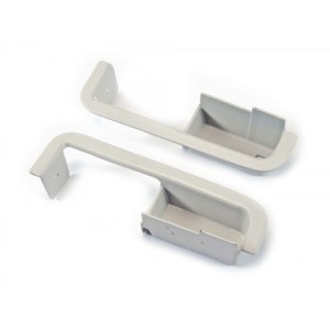 FORD MUSTANG 1970 Deluxe metal door cups white pair SCOTT DRAKE D0ZZ-6524046/7W