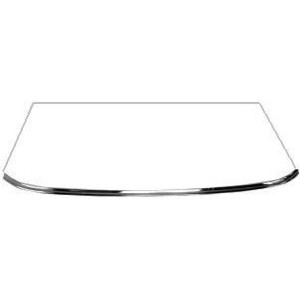 FORD MUSTANG 1964-1968 COUPE CABRIOLET FASTBACK CONTOUR DE PARE BRISE CHROME BAS Windshield Molding SCOTT DRAKE C5ZZ-6503148-BR