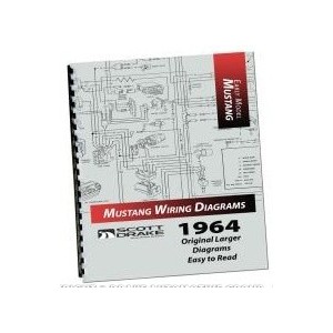 FORD MUSTANG 1964 Pro wiring diagram manual large format SCOTT DRAKE MP-311-P