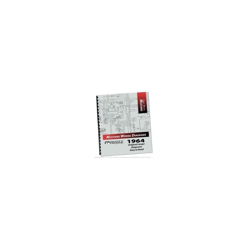 FORD MUSTANG 1964 Pro wiring diagram manual large format SCOTT DRAKE MP-311-P