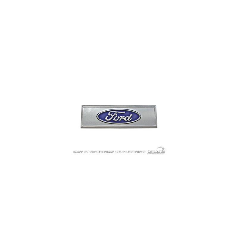 FORD MUSTANG 1967-1973 EMBLEME ALU DE SEUIL DE PORTE Door Sill Scuff Plate Emblem (Blue) SCOTT DRAKE C7ZZ-6513208-T (vendu a l'u