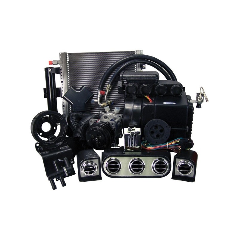 FORD MUSTANG 1965-1966 200 6 CYLINDRES SYSTEME HURRICANE OURAGAN KIT DE CHAUFFAGE ET DE CLIMATISATION AVEC COMMANDE ELECTRONIQUE