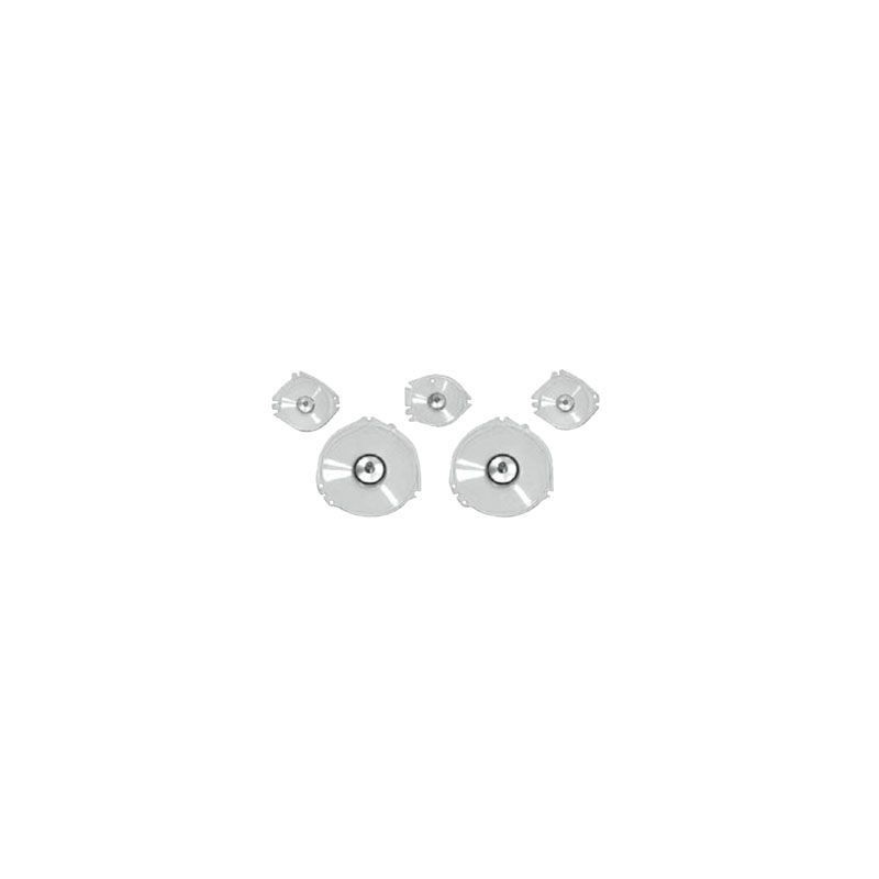 FORD MUSTANG 1967-1968 5 VITRES DE FACADE DE COMPTEUR Instrument Lens Set (5 Pieces) SANS COMPTEUR JOURNALIER Instrument Lens Se