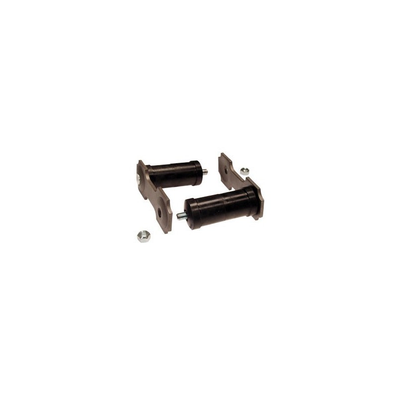 90 MM (ENTRAXE) FORD MUSTANG 1966-1973 DOUBLE LIGNE D ECHAPPEMENT MANILLE JUMELLE DE LAME shackle kit gray dual exhaust 1/2inch