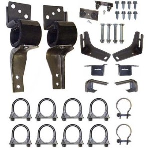 FORD MUSTANG 1967-1969 KIT DE FIXATION POUR ECHAPPEMENT DOUBLE 2.25 POUCES 57 MM Exhaust hanger kit dual exhaust mount kit 2.25