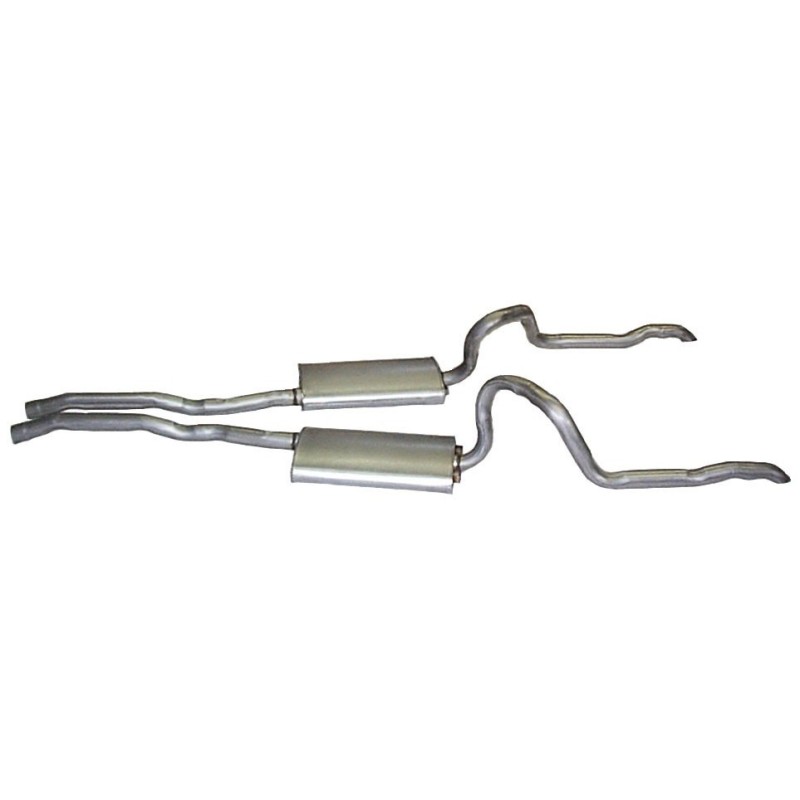 57.1mm (2.25 pouces) FORD MUSTANG 1970 V8 Boss 302 429 Exhaust OEM Boss 302 429 exhaust sys 2.25 inch Requires turn downed tips
