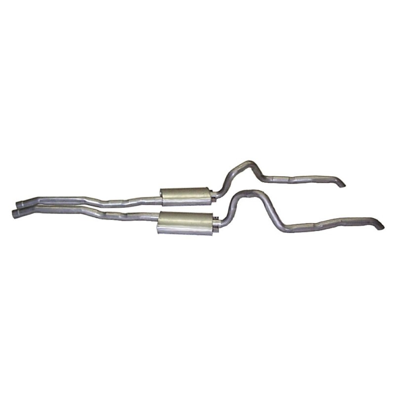 57.1mm (2.25 pouces) FORD MUSTANG 1971-1973 V8 LIGNE D ECHAPPEMENT SANS H PIPE EN 2 POUCES NE MONTE PAS SUR MACH 1 Exhaust Non M