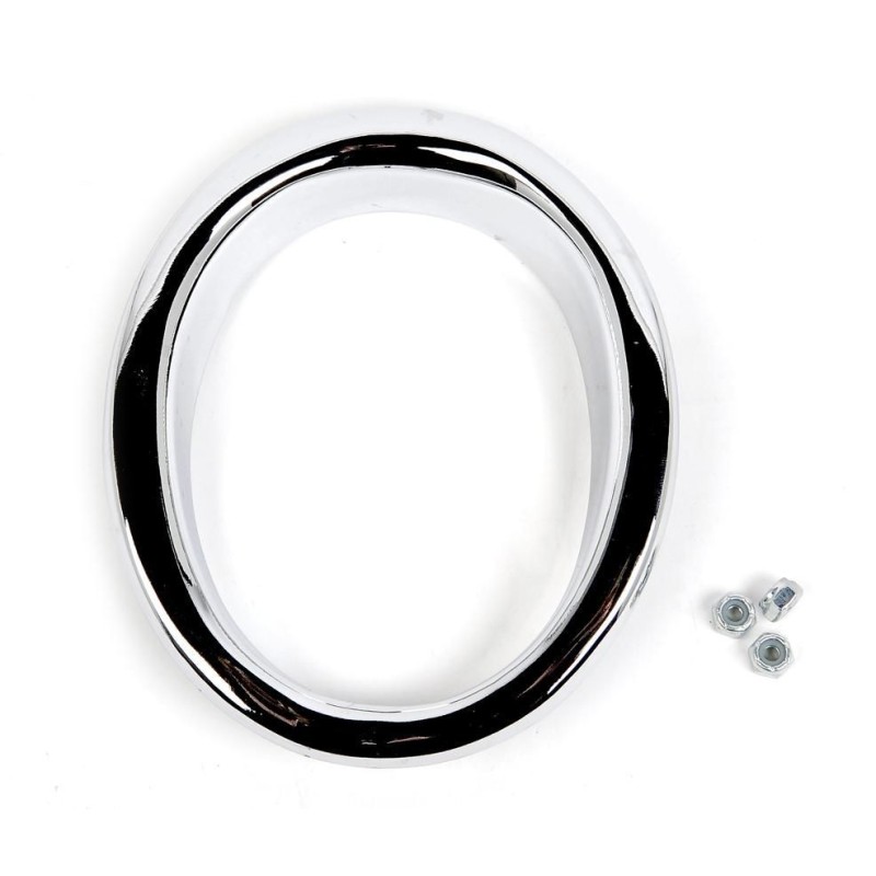 FORD MUSTANG 1965-1966 GT ANNEAU ACIER CHROME DE GARNITURE DE JUPE POUR ECHAPPEMENT exhaust trim ring SCOTT DRAKE C5ZZ-5C299-AR