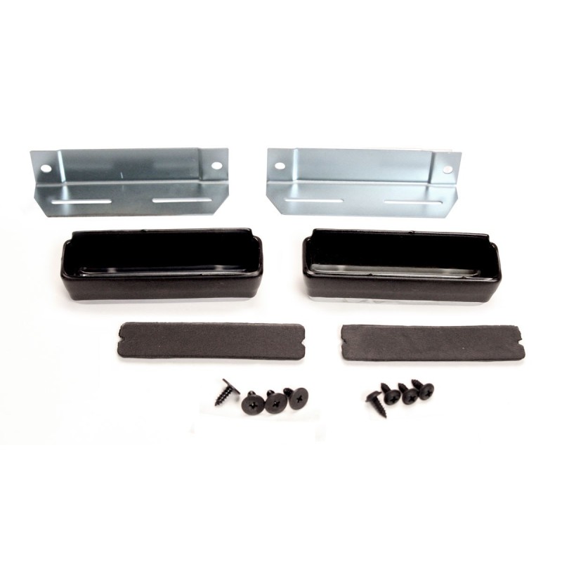FORD MUSTANG 1965-1967 KIT POUR PANNEAUX D INTERIEUR DE PORTE PONY NOIR Pony door panel kit black KIT-INT5-BK