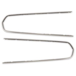 FORD MUSTANG 1967 PAIRE DE MOULURE DE PANNEAU DE PORTE DELUXE Deluxe door panel molding pair SCOTT DRAKE C7ZZ-6520970-1