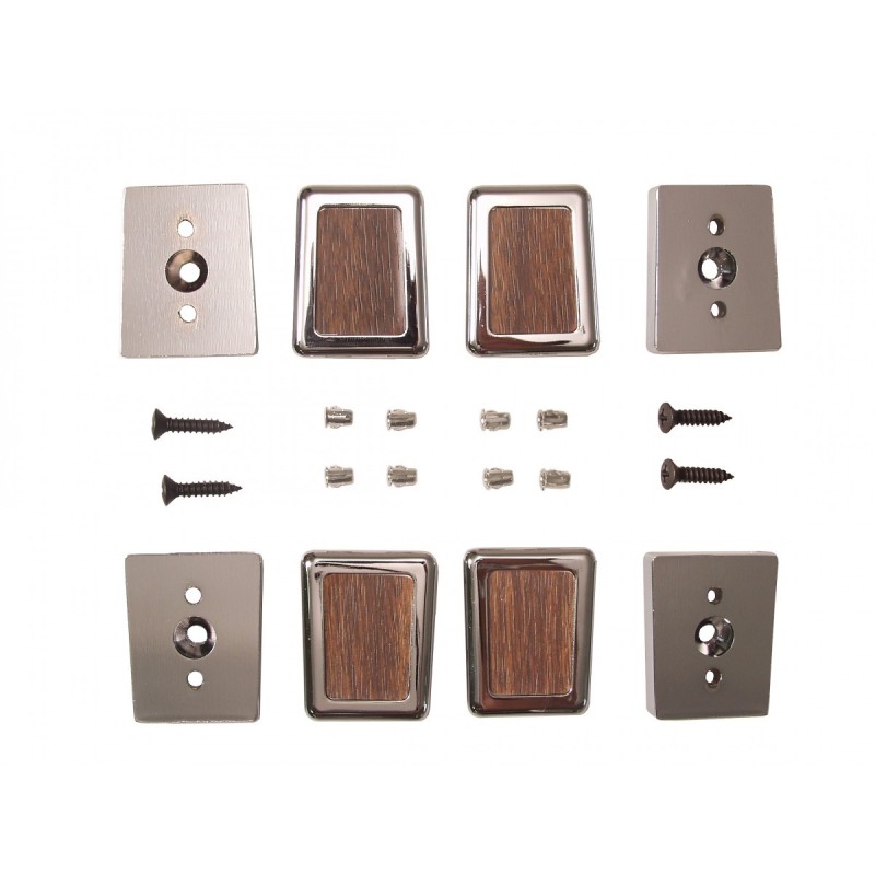 FORD MUSTANG 1968 KIT D EMBOUTS DE POIGNEES DE PORTE DELUXE Deluxe door pull end cap kit SCOTT DRAKE C7WY-6522670-6