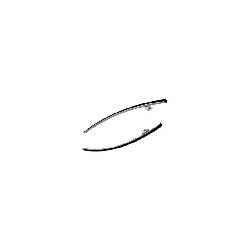 FORD MUSTANG 1964-1966 PAIRE DE GLISSIERES RAILS JOINTS SUR CUSTODE COTE AVANT GAUCHE ET DROIT VERSION QUALITE Front door glass