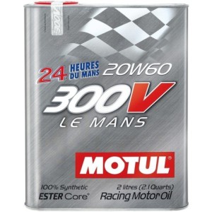 MOTUL 300V AUTO MOTORSPORT 24H LE MANS 20w60 ESTER Core Huile Moteur 100% Synthèse Racing 2 Litres 700299 ou 110824