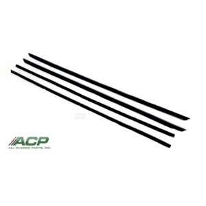 FORD MUSTANG 1964-1966 FASTBACK KIT DE JOINTS LECHE VITRE MEILLEURE QUALITE window channel strip set SCOTT DRAKE C5ZZ-6321458-9S