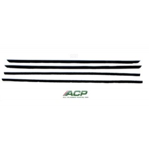 FORD MUSTANG 1967-1968 FASTBACK KIT DE 4 PIECES DE JOINTS LECHE VITRE FENETRE window felt weatherstrip kit fastback 4 pcs SCOTT