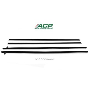 FORD MUSTANG 1969-1970 SPORTSROOF FASTBACK KIT DE JOINTS LECHE VITRE 4 PIECES window channel strip set SCOTT DRAKE C9ZZ-6321458