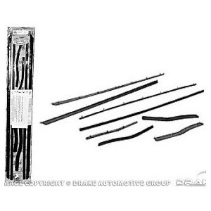 FORD MUSTANG 1971-1973 FASTBACK SPORTSROOF KIT DE JOINTS LECHE VITRE window channel strip set SCOTT DRAKE D1ZZ-6321458-9S FM-BW0