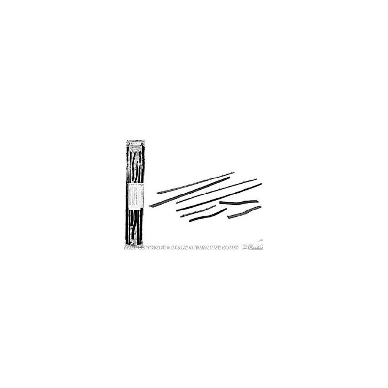 FORD MUSTANG 1971-1973 FASTBACK SPORTSROOF KIT DE JOINTS LECHE VITRE window channel strip set SCOTT DRAKE D1ZZ-6321458-9S FM-BW0
