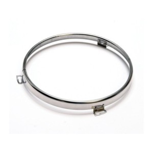 FORD MUSTANG 1964-1973 (sauf 1969) BAGUE DE PHARE EN INOX headlamp bulb retainer ring stainless steel SCOTT DRAKE D3TZ-13015-A