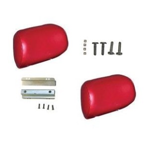 FORD MUSTANG 1964-1967 APPUIS TETE ROUGE VIF Sport seal headrest bright red SCOTT DRAKE SS-HR-BR