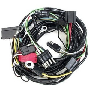 FORD MUSTANG 1965 FAISCEAU DE CABLES DE PHARES AVEC JAUGE ET FOG DANS COMPARTIMENT MOTEUR healight wiring harness with gauges fo