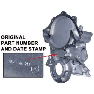 FORD MUSTANG 1964-1965 CARTER DE DISTRIBUTION UNIQUEMENT POUR POMPE A EAU ALUMINIUM Timing chain civer 260 289 for aluminium wat