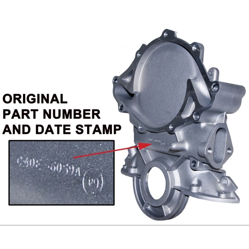 FORD MUSTANG 1964-1965 CARTER DE DISTRIBUTION UNIQUEMENT POUR POMPE A EAU ALUMINIUM Timing chain civer 260 289 for aluminium wat