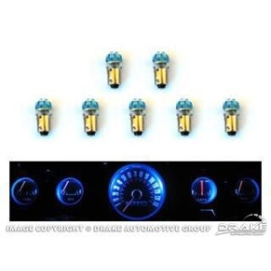 FORD MUSTANG 1964-1966 SET D AMPOULES LED POUR PANNEAU D INSTRUMENT COMPTEUR DE VITESSE Instrument Panel LED Light Bulb Set Long
