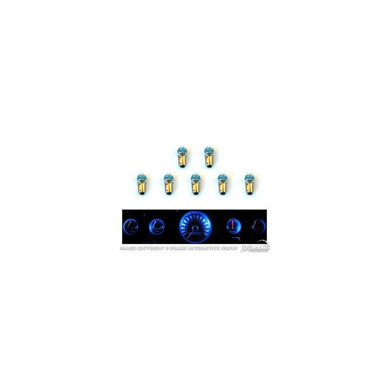 FORD MUSTANG 1964-1966 SET D AMPOULES LED POUR PANNEAU D INSTRUMENT COMPTEUR DE VITESSE Instrument Panel LED Light Bulb Set Long