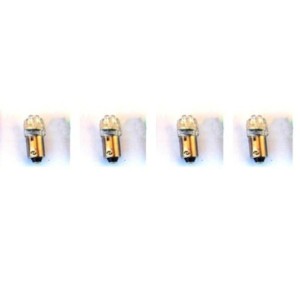 FORD MUSTANG 1964-1968 SET DE 4 AMPOULES LED POUR PANNEAU D INSTRUMENT BLANC Instrument Panel LED Light Bulbs White 1895 set of